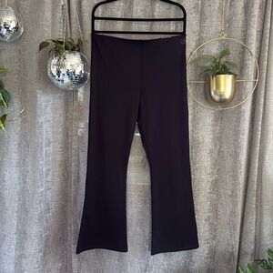 Pink high waist flare leggings